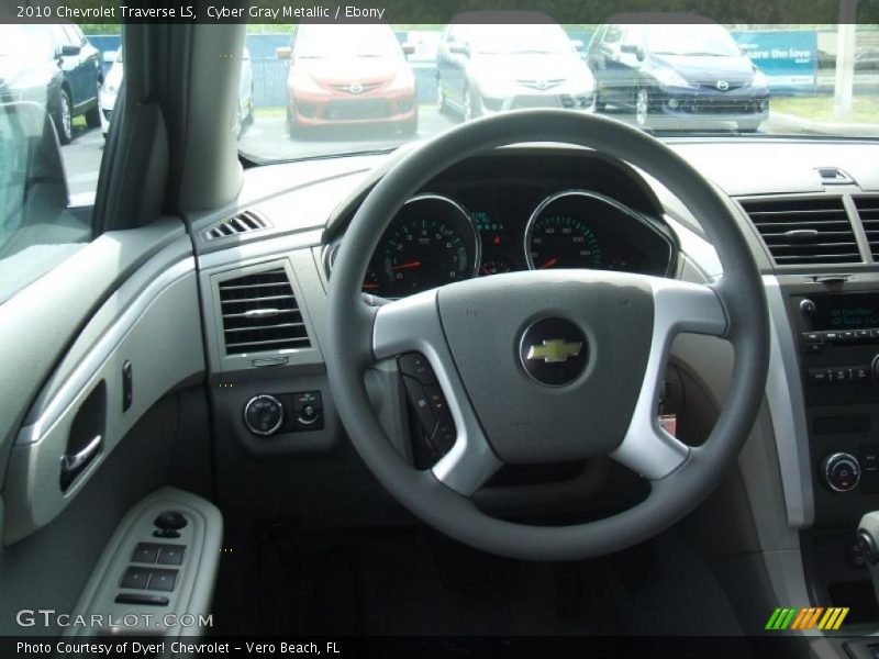 Cyber Gray Metallic / Ebony 2010 Chevrolet Traverse LS