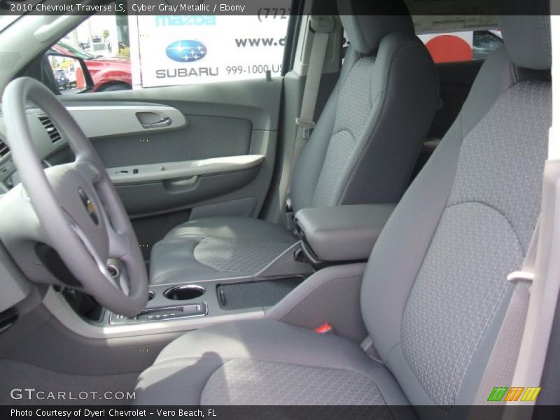 Cyber Gray Metallic / Ebony 2010 Chevrolet Traverse LS