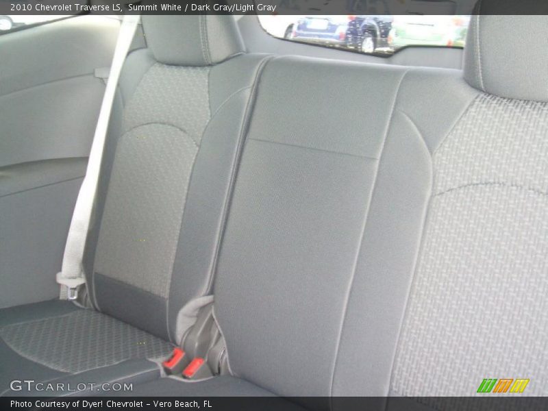 Summit White / Dark Gray/Light Gray 2010 Chevrolet Traverse LS