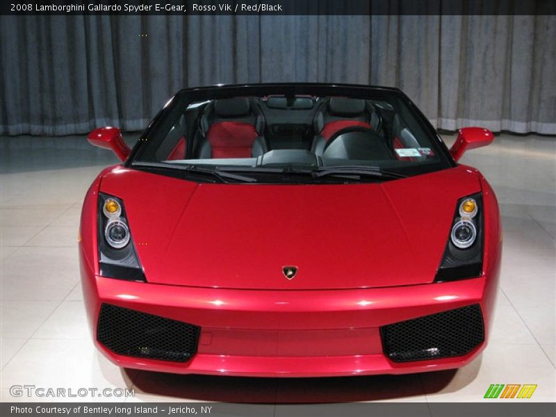 Rosso Vik / Red/Black 2008 Lamborghini Gallardo Spyder E-Gear