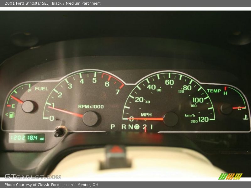 Black / Medium Parchment 2001 Ford Windstar SEL