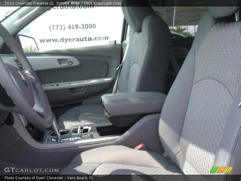 Summit White / Dark Gray/Light Gray 2010 Chevrolet Traverse LS