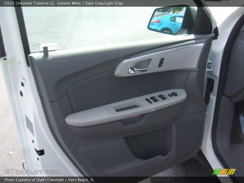 Summit White / Dark Gray/Light Gray 2010 Chevrolet Traverse LS