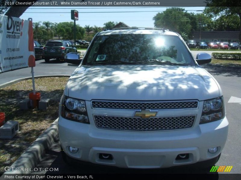 White Diamond Tricoat / Light Cashmere/Dark Cashmere 2010 Chevrolet Suburban LTZ