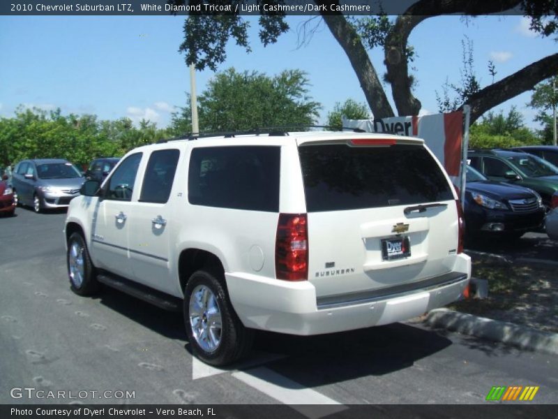 White Diamond Tricoat / Light Cashmere/Dark Cashmere 2010 Chevrolet Suburban LTZ