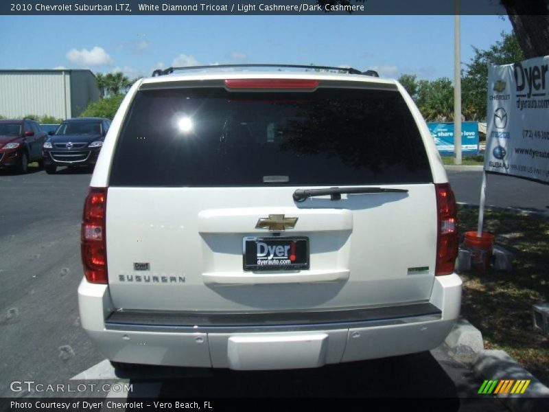 White Diamond Tricoat / Light Cashmere/Dark Cashmere 2010 Chevrolet Suburban LTZ