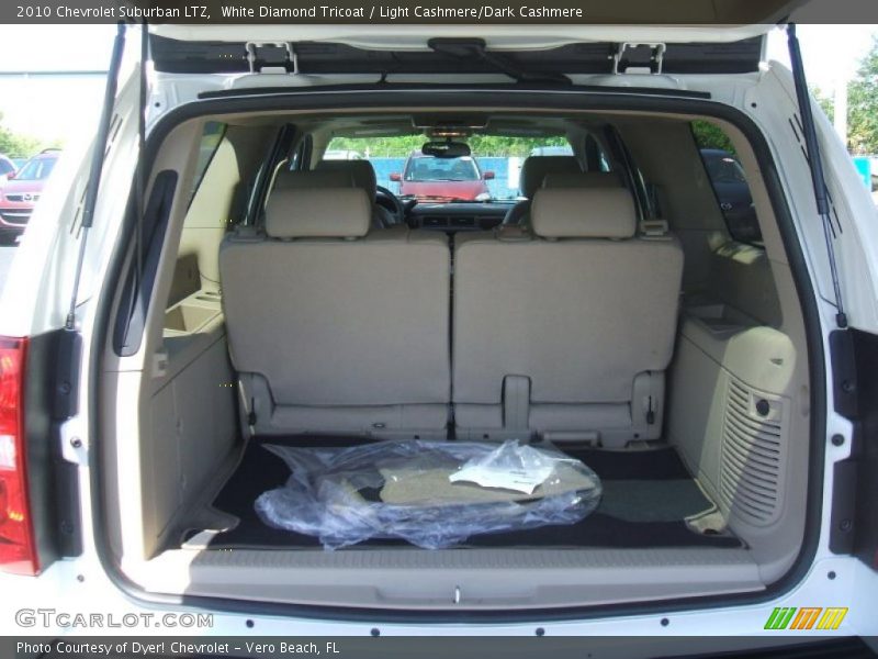 White Diamond Tricoat / Light Cashmere/Dark Cashmere 2010 Chevrolet Suburban LTZ