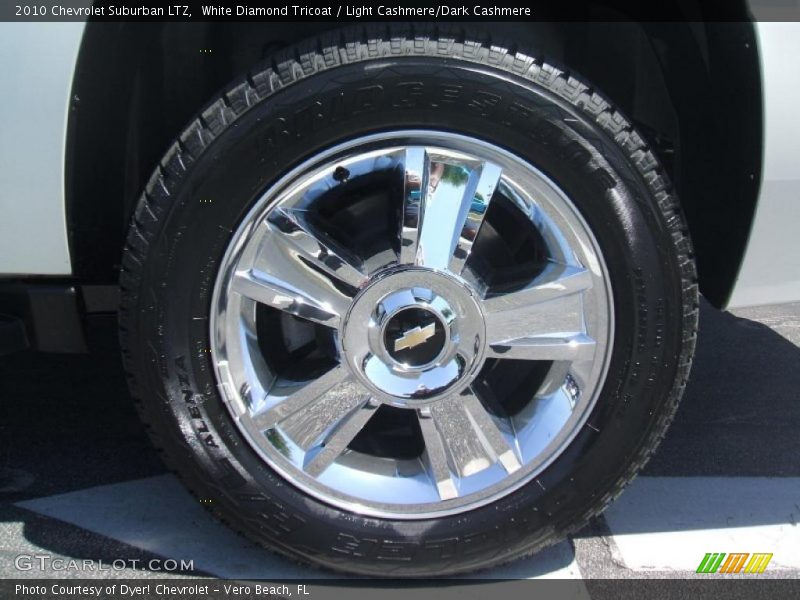 White Diamond Tricoat / Light Cashmere/Dark Cashmere 2010 Chevrolet Suburban LTZ