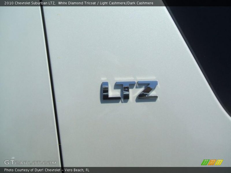 White Diamond Tricoat / Light Cashmere/Dark Cashmere 2010 Chevrolet Suburban LTZ