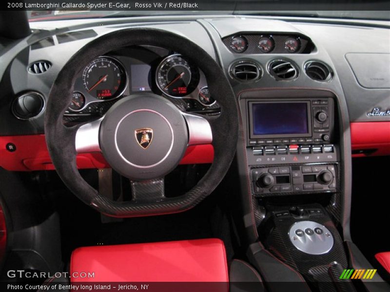 Rosso Vik / Red/Black 2008 Lamborghini Gallardo Spyder E-Gear