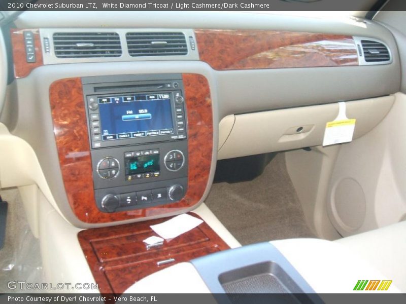 White Diamond Tricoat / Light Cashmere/Dark Cashmere 2010 Chevrolet Suburban LTZ
