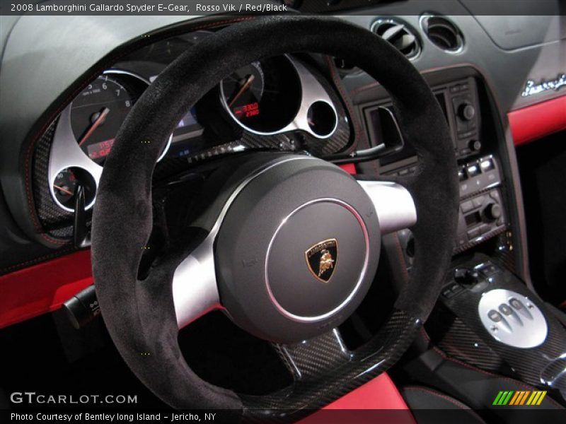 Rosso Vik / Red/Black 2008 Lamborghini Gallardo Spyder E-Gear