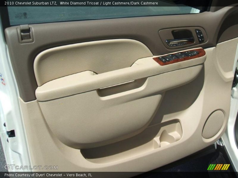 White Diamond Tricoat / Light Cashmere/Dark Cashmere 2010 Chevrolet Suburban LTZ