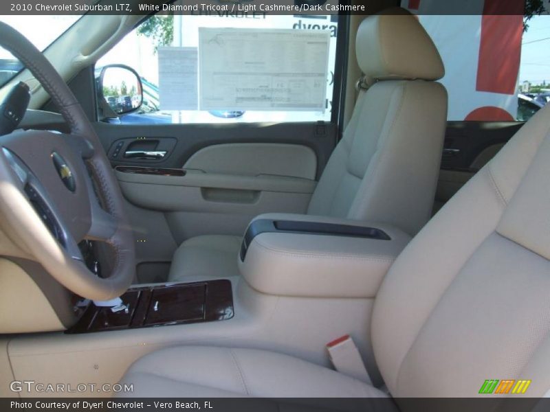 White Diamond Tricoat / Light Cashmere/Dark Cashmere 2010 Chevrolet Suburban LTZ