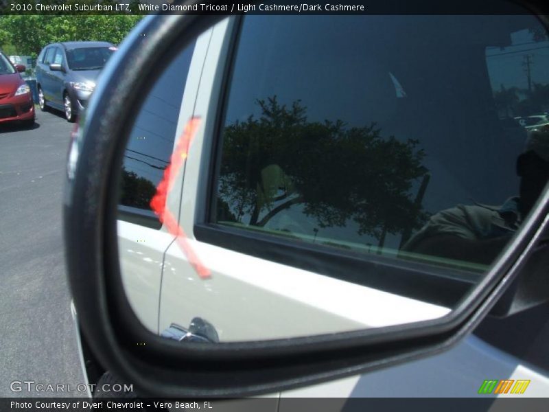 White Diamond Tricoat / Light Cashmere/Dark Cashmere 2010 Chevrolet Suburban LTZ