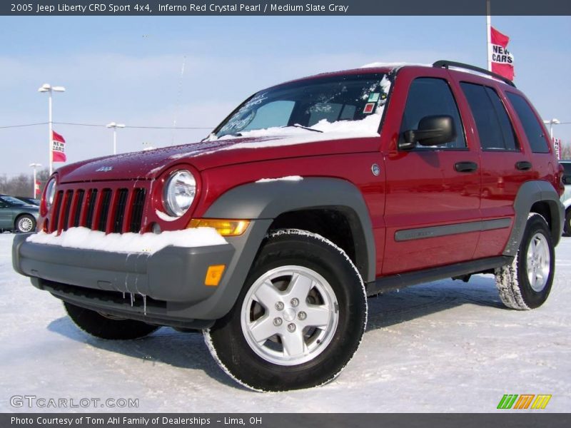 Inferno Red Crystal Pearl / Medium Slate Gray 2005 Jeep Liberty CRD Sport 4x4