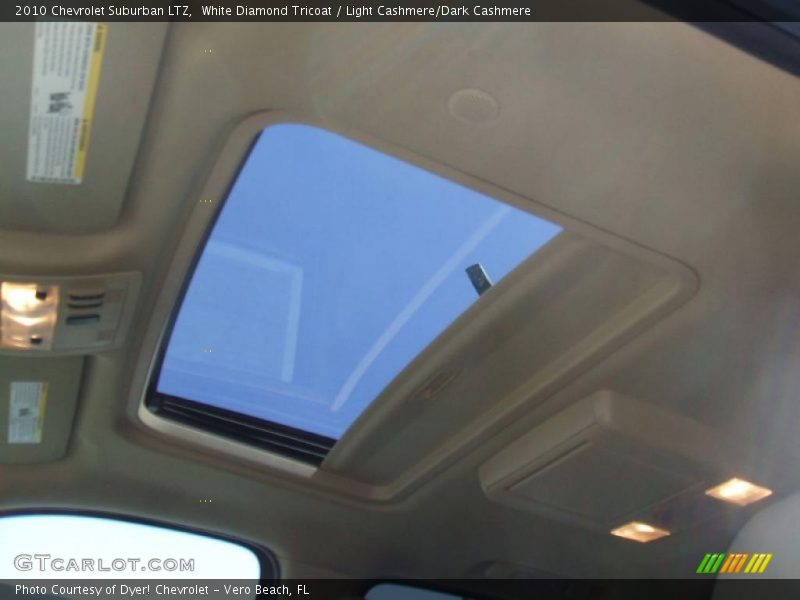 White Diamond Tricoat / Light Cashmere/Dark Cashmere 2010 Chevrolet Suburban LTZ