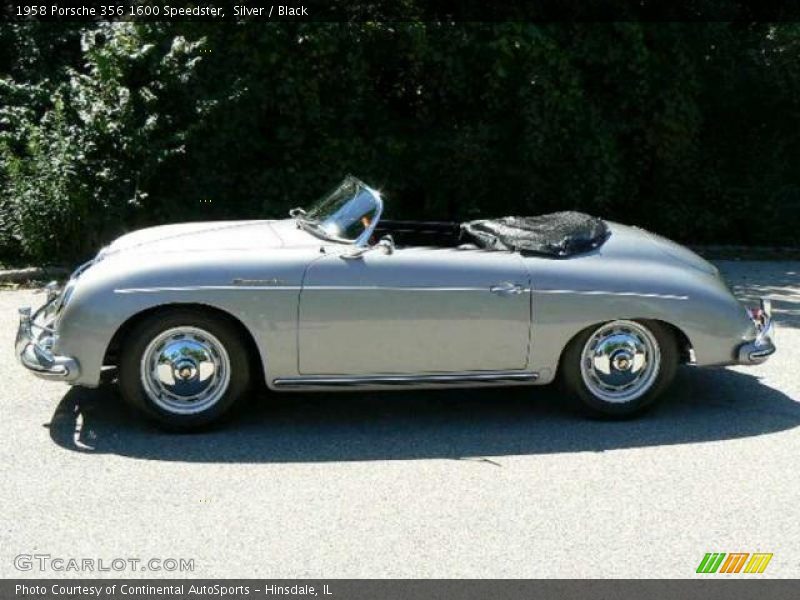 Silver / Black 1958 Porsche 356 1600 Speedster