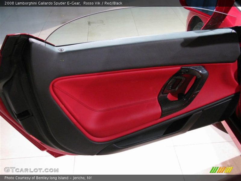 Rosso Vik / Red/Black 2008 Lamborghini Gallardo Spyder E-Gear