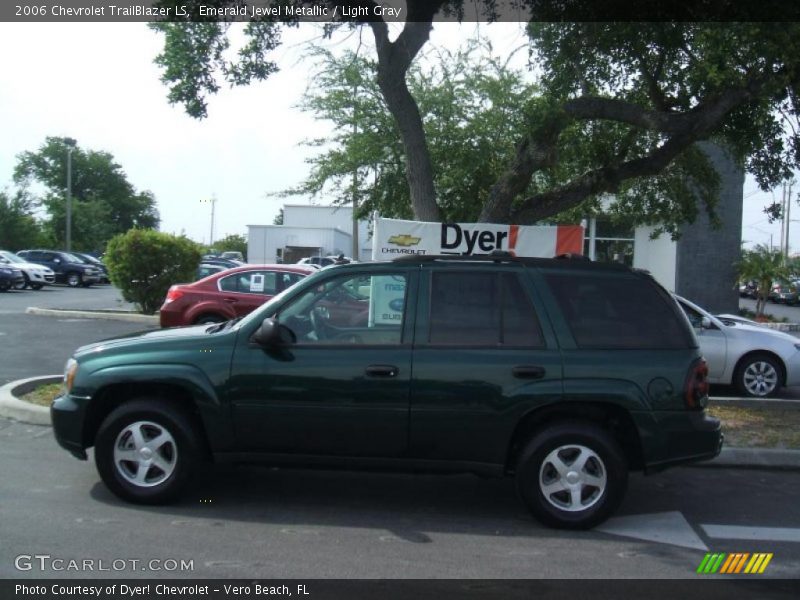 Emerald Jewel Metallic / Light Gray 2006 Chevrolet TrailBlazer LS