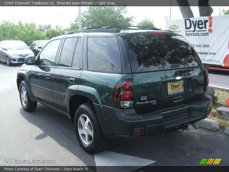 Emerald Jewel Metallic / Light Gray 2006 Chevrolet TrailBlazer LS