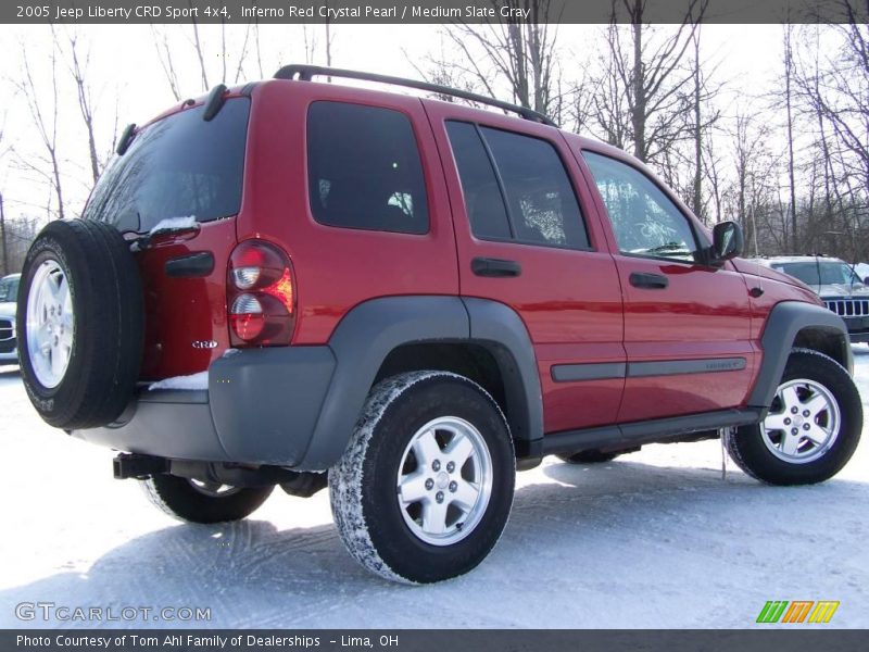 Inferno Red Crystal Pearl / Medium Slate Gray 2005 Jeep Liberty CRD Sport 4x4