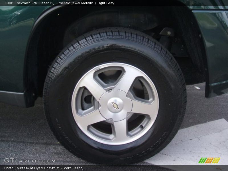 Emerald Jewel Metallic / Light Gray 2006 Chevrolet TrailBlazer LS