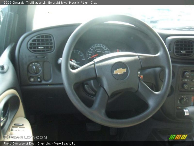 Emerald Jewel Metallic / Light Gray 2006 Chevrolet TrailBlazer LS