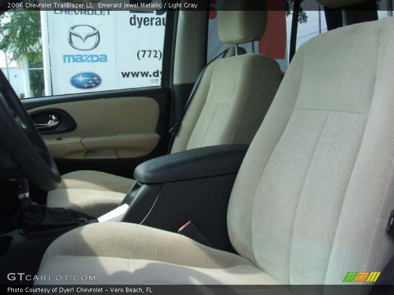 Emerald Jewel Metallic / Light Gray 2006 Chevrolet TrailBlazer LS