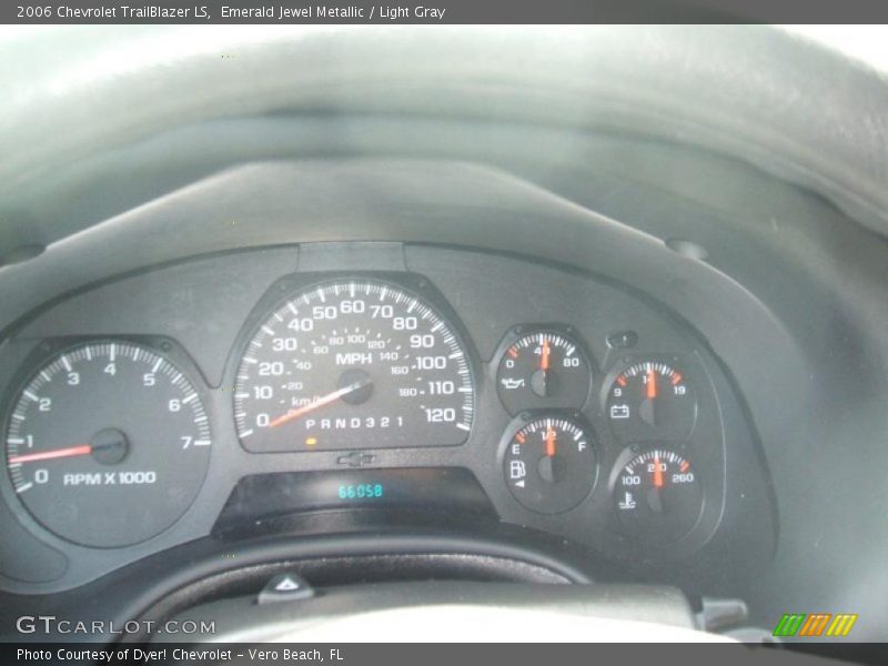 Emerald Jewel Metallic / Light Gray 2006 Chevrolet TrailBlazer LS