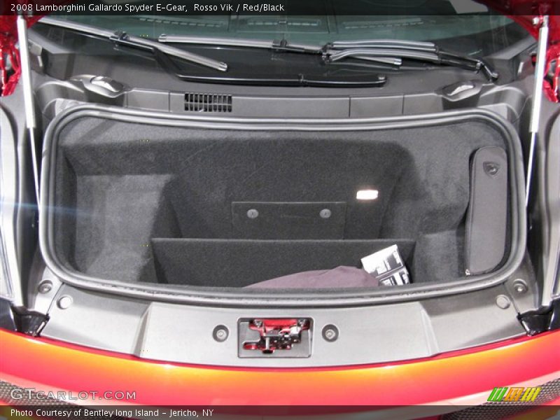 Rosso Vik / Red/Black 2008 Lamborghini Gallardo Spyder E-Gear