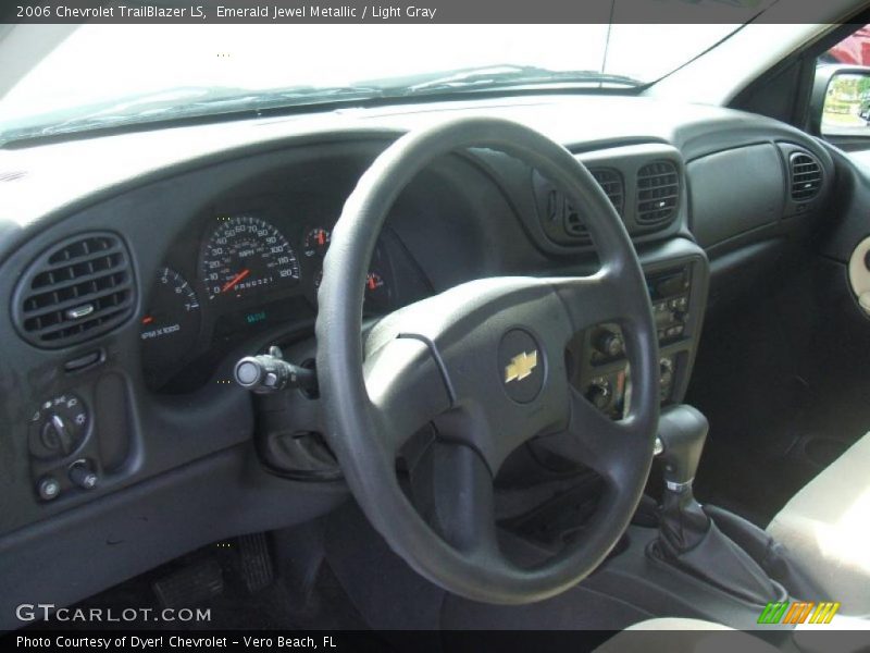 Emerald Jewel Metallic / Light Gray 2006 Chevrolet TrailBlazer LS