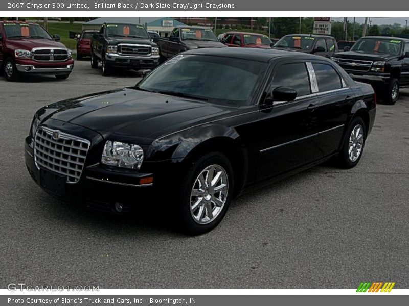 Brilliant Black / Dark Slate Gray/Light Graystone 2007 Chrysler 300 Limited