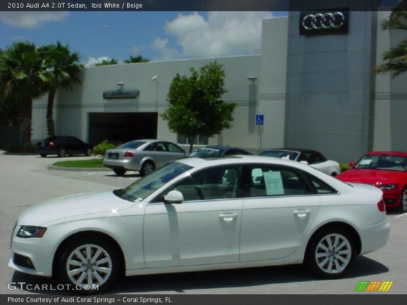 Ibis White / Beige 2010 Audi A4 2.0T Sedan