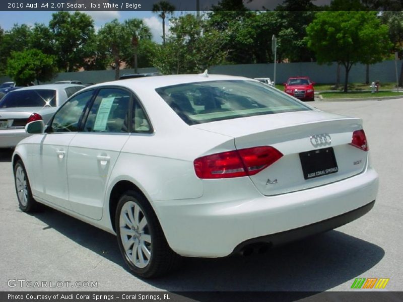 Ibis White / Beige 2010 Audi A4 2.0T Sedan