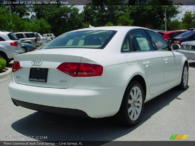 Ibis White / Beige 2010 Audi A4 2.0T Sedan