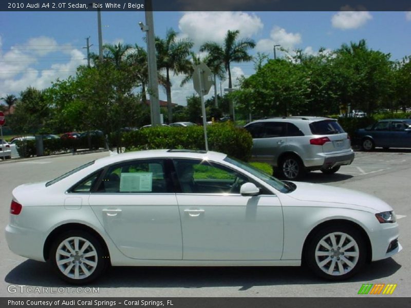 Ibis White / Beige 2010 Audi A4 2.0T Sedan