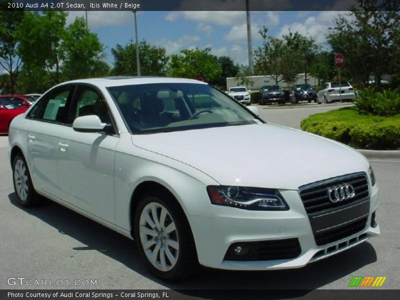 Ibis White / Beige 2010 Audi A4 2.0T Sedan