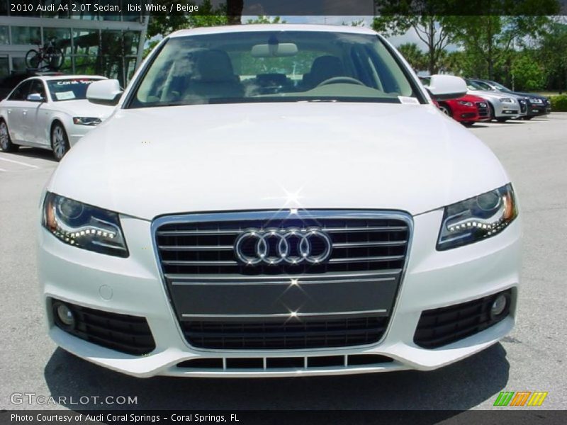 Ibis White / Beige 2010 Audi A4 2.0T Sedan