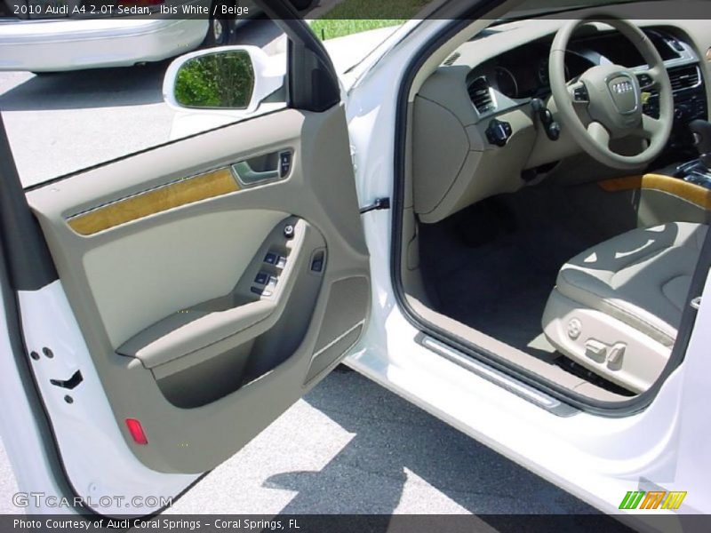 Ibis White / Beige 2010 Audi A4 2.0T Sedan
