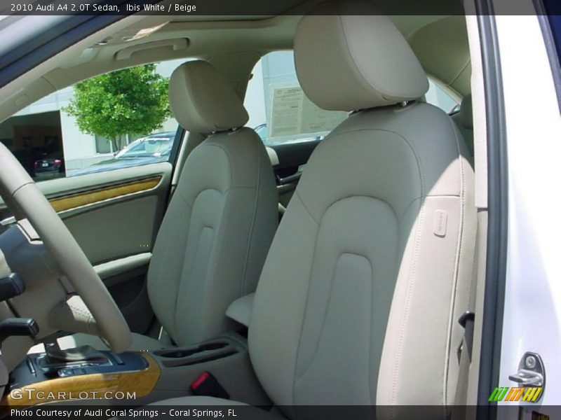 Ibis White / Beige 2010 Audi A4 2.0T Sedan