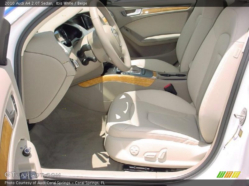 Ibis White / Beige 2010 Audi A4 2.0T Sedan