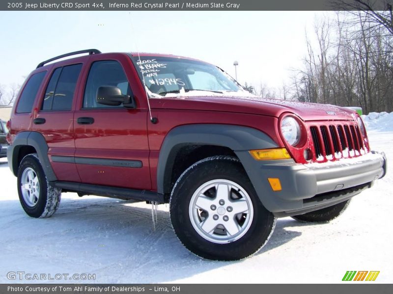 Inferno Red Crystal Pearl / Medium Slate Gray 2005 Jeep Liberty CRD Sport 4x4