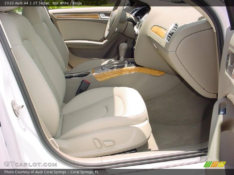 Ibis White / Beige 2010 Audi A4 2.0T Sedan