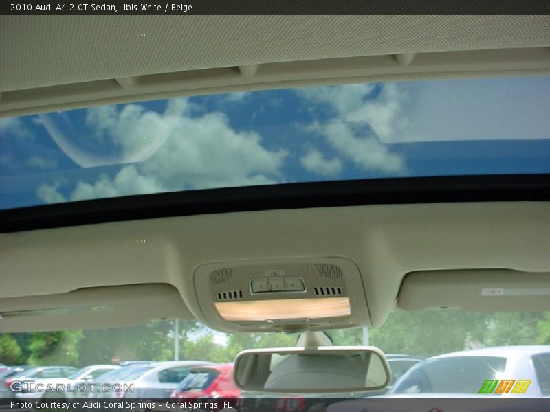 Ibis White / Beige 2010 Audi A4 2.0T Sedan