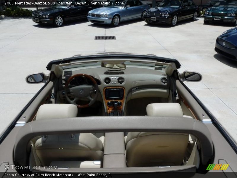 Desert Silver Metallic / Stone 2003 Mercedes-Benz SL 500 Roadster