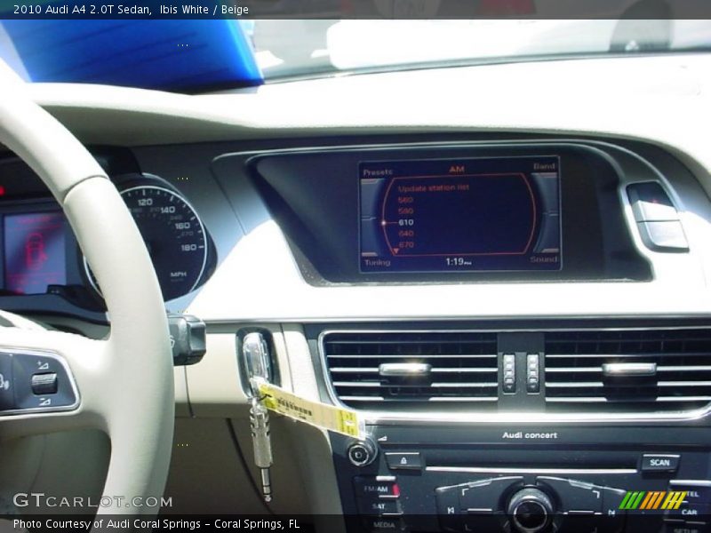 Ibis White / Beige 2010 Audi A4 2.0T Sedan