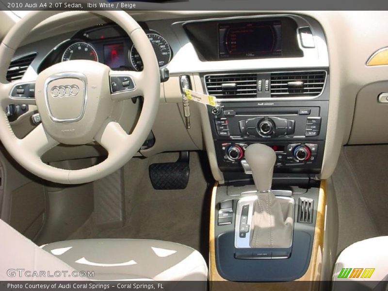 Ibis White / Beige 2010 Audi A4 2.0T Sedan
