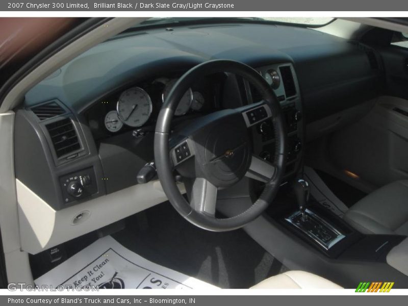 Brilliant Black / Dark Slate Gray/Light Graystone 2007 Chrysler 300 Limited