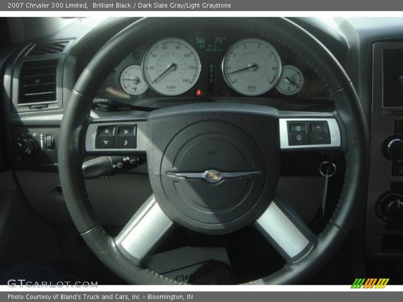 Brilliant Black / Dark Slate Gray/Light Graystone 2007 Chrysler 300 Limited